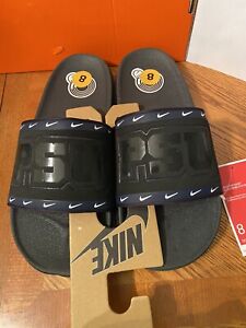 Nike Penn State Offcourt Slide Black Blue Poolside Sandal Men 8