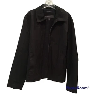 Perry Ellis Black Portfolio Dobby Tech Jacket Men’s Small - Picture 1 of 8
