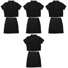 4 Sets Two Piece Skirt Short Ladies Suit Casual
