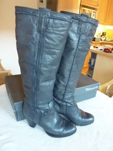 Stiefel hoch anthrazit Leder Damen Gr. 39 "Wortmann" von Tamaris - Bild 1 von 10