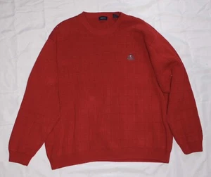 Vintage IZOD Red Wool Sweater - Men’s Size Large - Amazing Condition - Picture 1 of 4
