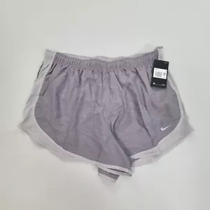 Nike Shorts Womens Plus Size 1X Gray Dri-Fit Tempo Running Training Gym Ladies - Picture 1 of 10