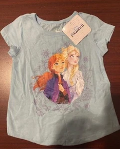 Disney Frozen II Child Elsa And Anna T-Shirt Size 6 - Picture 1 of 4
