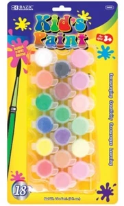 18-Color Kid's Paint & Brush Set (Ages 3+) [School / Crafts / Art] - Picture 1 of 4