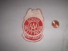 1960's Rare AAA School  Safety Patrol Merit Award Red Cloth  Badge VINTAGE--A1