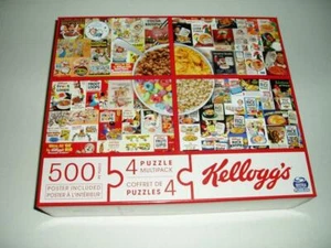 Spin Master 4 500 in 1 Collection Jigsaw Puzzles Kellogg's - Picture 1 of 1