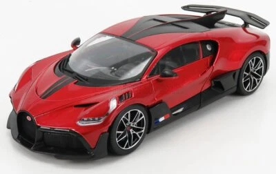 MODELLINO AUTO STATICO DIECAST BUGATTI DIVO 2018 ROSSO MODELLISMO SCALA 1/18 - Immagine 1 di 4