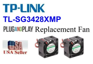 2x Ventiladores de repuesto muy silenciosos para TP-Link TL-SG3428XMP - Imagen 1 de 8
