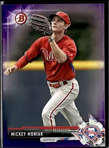 2017 Bowman Mickey Moniak Purple /250 - Picture 1 of 2