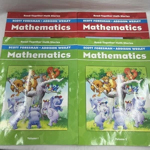 4 große zusammen gelesene Bücher Mathematik Scott Foresman Addison Wesley 20,5 Zoll groß - Bild 1 von 17