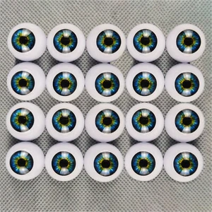 Muñecas Reborn ojos acrílicos globos oculares medio redondos para muñecas bebé BJD ÚNICAS y kits hágalo usted mismo - Imagen 1 de 11