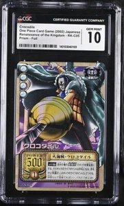 Cocodrilo One Piece 2002 JP Renaissance Prism Foil RK-C05 CGC 10 GEMA POP 1 - Imagen 1 de 2