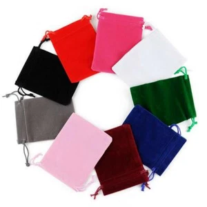 Velvet Bags Gift Bag Jewelry Wedding Party Favors Gifts Drawstring Pouches Bags - Picture 1 of 16