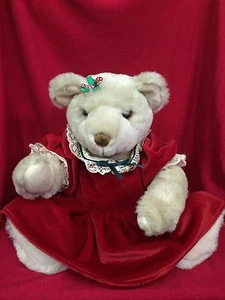 The Bialosky Treasury Jointed Christmas Teddy Bear Plush Stuffed Animal - Picture 1 of 12