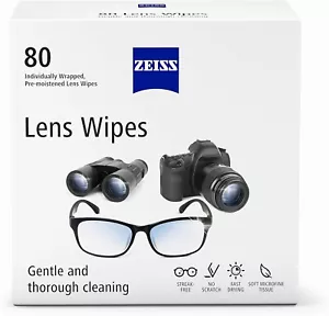 Toallitas de limpieza de lentes prehumedecidas ZEISS, paquete de 80 unidades - Imagen 1 de 5