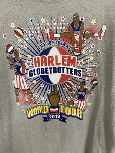 Champion Harlem Globetrotters World Tour 2019 T-Shirt Adult XL Gray Graphic - Picture 1 of 8