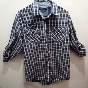 Cactus Man Flannel Men's Medium Work Shirt Long Sleeve Button Up EUC - Picture 1 of 11