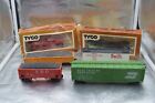 Lot of 6 Tyco HO Scale R/R Cars Gondola, AT & SF, Wesson, BN 100 024 & Swift + 1