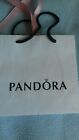 3 Pandora Small Paper Gift Bag With Ribbon - VERY GOOD  CONDITION - 16cm x 16cm
