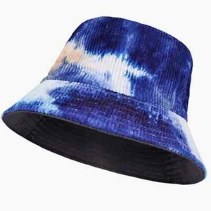 accsa Bucket Tie-dye Fisherman Reversible Double-Side-Wear Sun Hat - Picture 1 of 7
