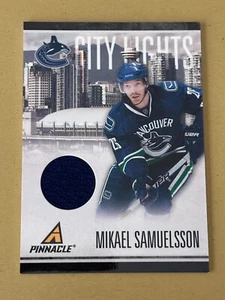Mikael Samuelsson 2010-11 Pinnacle City Lights Material #14 Trikot 157/499 - Bild 1 von 2