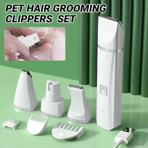 Rechargeable Pet Hair Clippers Professional Grooming Kit for Cats and Dogs AU - Picture 1 of 13