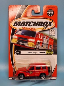 Matchbox X-Treme Rescue 1:64 #71 2002 Jeep Liberty With Opening Doors - Picture 1 of 5