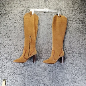 Splendid Damenschuhe Größe 8 Braun Wildleder Caren Blockabsatz Kniestiefel - Bild 1 von 9