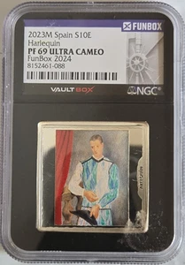 Spain 2023M S10E €10 Picasso Harlequin - NGC PF 69 Ultra Cameo Euro Espana - Picture 1 of 2