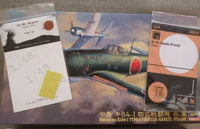 Ki-84 Hayate Hasegawa 1/48 + Extras - Immagine 1 di 4