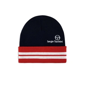 Sergio Tacchini Herren Surgis Beanie Mütze maritim blau / weiß / Adrenalinrausch - Bild 1 von 2