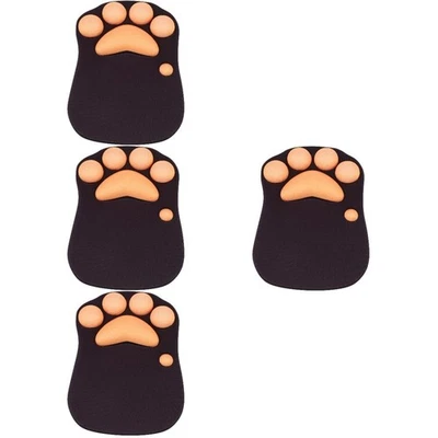  4pcs Cat Claw Mouse Pad Office Desk Mouse Pad Cartoon Pattern Mouse Pad - Image 1 of 4