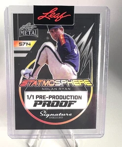 Nolan Ryan 2025 Leaf Metal Pristine Auction Collection 1/1 Pre-Production Proof - Bild 1 von 2