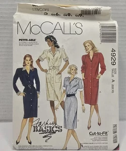 Vintage McCalls Pattern 4929 Fashion Basics Cut To Fit Size 6*8*10 Misses Dress - Picture 1 of 3