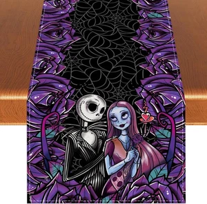 Lino Halloween Mesa Corredor Halloween Mantel Halloween Decoraciones y Sopa - Imagen 1 de 5