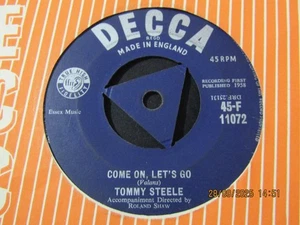 TOMMY STEELE-COME ON LETS GO-DECCA TRI - Imagen 1 de 2