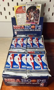 1990-91 NBA HOOPS Basketball Single sealed PACK -JORDAN chase !! - Picture 1 of 1