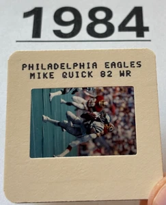 MIKE QUICK 1984 NFL Transparency TV MEDIA SLIDE PHILADELPHIA EAGLES ROOKIE - Picture 1 of 4