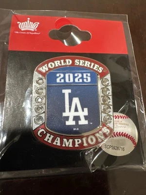 2025 LA  Dodgers World Series Champions Pin.  New - Image 1 of 3