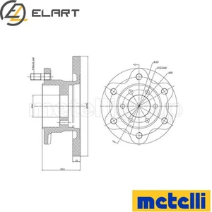 2x BRAKE DISC 23-0909 FOR IVECO DAILY/III/Platform/Chassis/Bus/Van 2.8L 4cyl - Picture 1 of 8