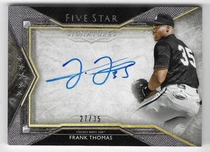 FRANK THOMAS 2018 TOPPS FIVE STAR AUTO AUTOGRAPH CARD #27/35! - Picture 1 of 1