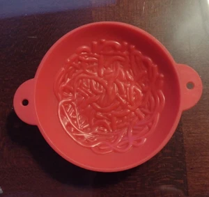 Hasbro Baby Alive Super Snacks Snacks Snackin Nouilles Baby Bowl Rouge 4" G20 - Photo 1/2