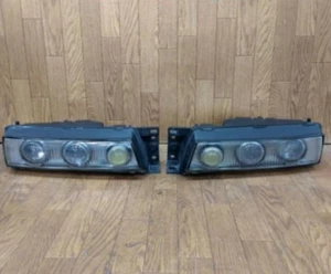 JDM Nissan Silvia PS13 Late OEM Option Projector Headlight 3-Lens L/R Set Used - Picture 1 of 8