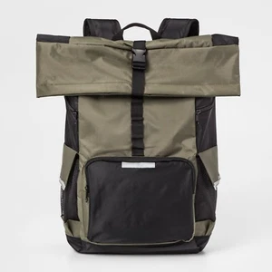 Mochila enrollable Bioworld para acampar al aire libre senderismo verde militar o gris acero  - Imagen 1 de 23