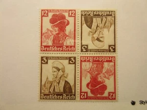 GERMANY Zusammendrucke Michel K26, BLOCK OF 4, MINT LIGHTLY HINGED, Cat €14 - Picture 1 of 1