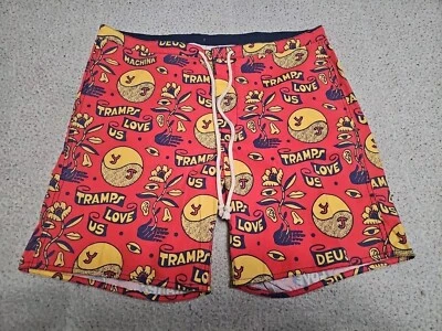 Pantalones cortos con cordón Deus Ex Machina Young Jerks "TRAMPS LOVE US" TALLA W31×L6 Foto 1 de 4
