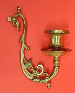 Italian Empire Brevettato Candelabra Brass Replace Arm w/ Candle Holder EUC - Picture 1 of 12