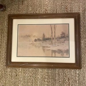 Paul Sawyier Morning Moon Print - Picture 1 of 10