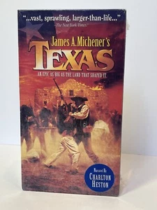 James A. Michener's Texas VHS 2 Tape Set New Sealed 1994 - Picture 1 of 8