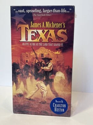 James A. Michener's Texas VHS 2 Tape Set New Sealed 1994 - Image 1 of 4